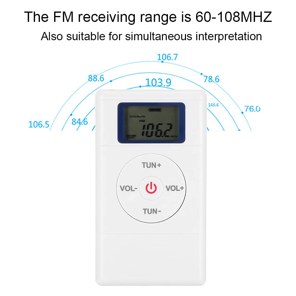 Portable AM/FM Pocket Radio - Mini Digital Tuning Handheld Radio with Lanyard & Earphones | Perfect for Camping, Hiking, Travel, Home Use & Emergency Preparedness