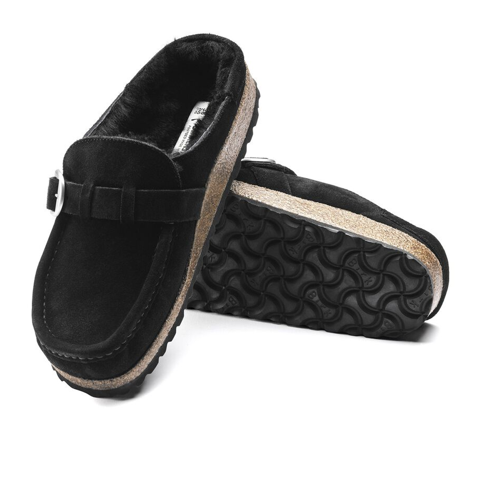 Birkenstock Buckley Narrow Clog for Women - Black Suede & Shearling Lined Comfortable Slip-On Shoes | Perfect for Home, Office & Casual Wear