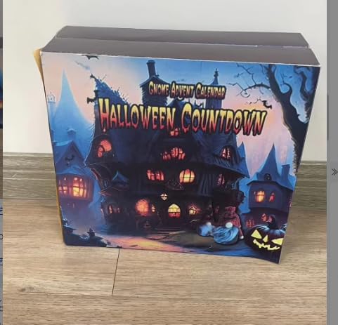 2024 Halloween Gnome Advent Calendar - Spooky Countdown with 1 Gnome & 30 Mini Surprises | Christmas-Themed Horror Decor for Holiday Home & Party Countdown