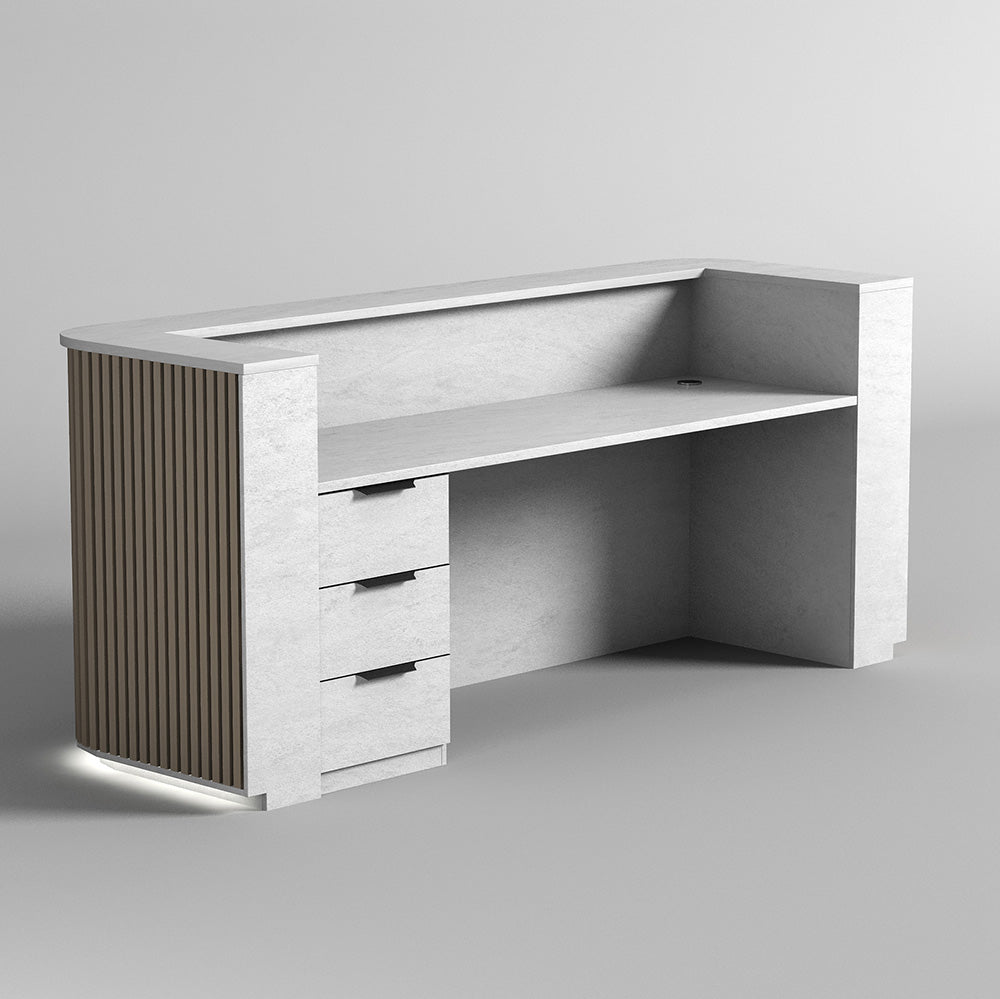 HALO White Drawer Filing Pedestal Cabinet - Office Storage Organizer for Files, Documents & Supplies | Perfect for Home Office, Workspace & Business Use