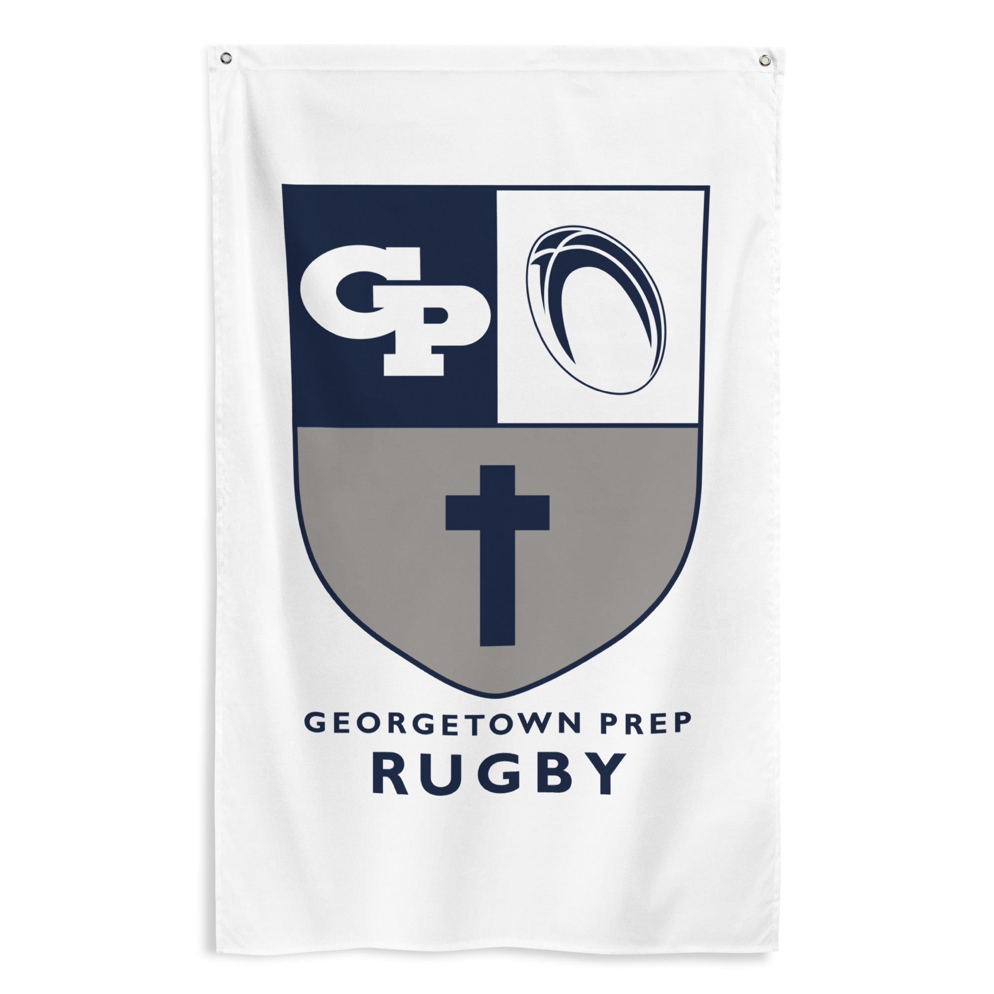 Georgetown Prep Rugby Team Wall Flag - Durable College Sports Decor for Fans, Dorms & Game Rooms - Perfect for Home, Office, or Tailgate Parties