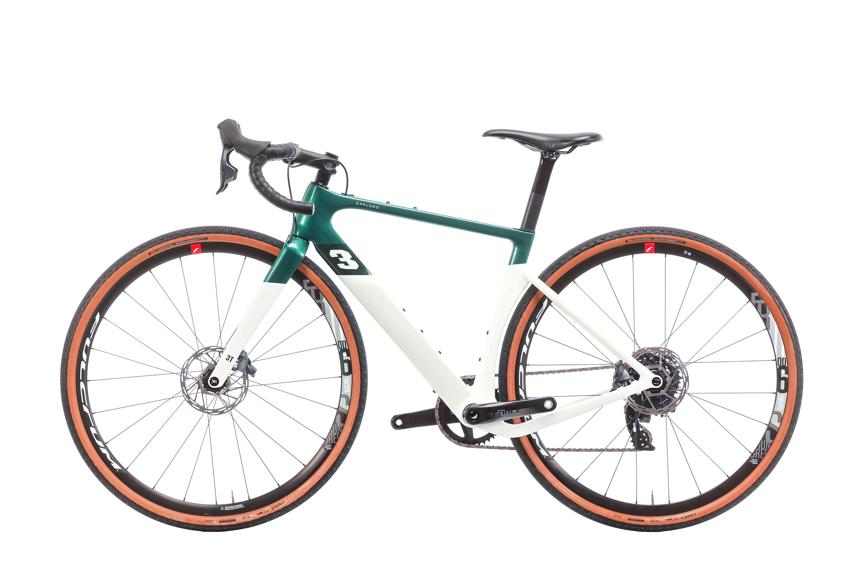 2023 3T Exploro RaceMax Force Gravel Bike - 48cm Carbon Frame, Lightweight & Fast for Adventure Racing, Bikepacking & Off-Road Cycling