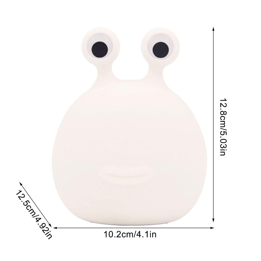 Cute USB Rechargeable Slug Bug Night Light with Timer - Cartoon Eye Protection LED Lamp for Nursery, Dorm Room & Breastfeeding | Portable Animal-Themed Decor for Kids Bedroom and Cozy Spaces