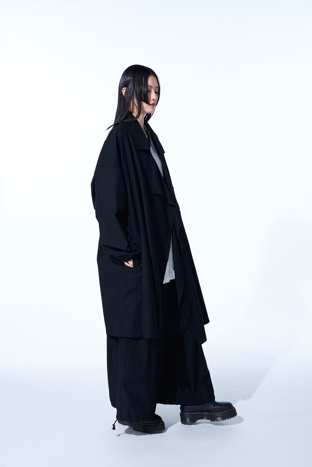 Premium Cotton Twill Flame Double Drape Coat for Women - Stylish Fall & Winter Outerwear for Casual & Formal Occasions