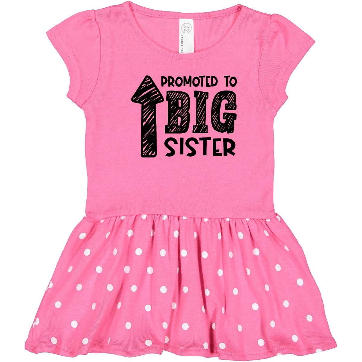Inktastic Big Sister Toddler Dress - Cute Sibling Outfit for Toddler Girls - Perfect for Family Photos, Birthday Parties & Special Occasions