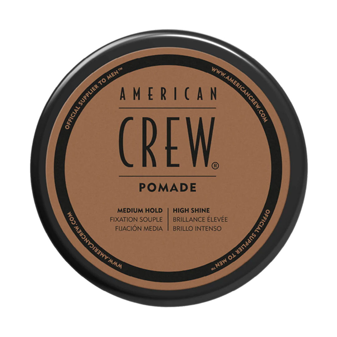 American Crew Classic Pomade 85g - Strong Hold Styling Wax for Men's Hair - Perfect for Slick Back, Pompadour & Everyday Hairstyles