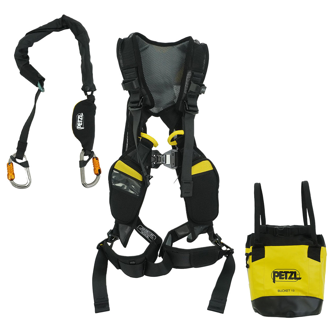 Petzl NEWTON EasyFit MEWP Kit - Professional Fall Protection Safety Harness for Construction & Roofing Work | OSHA Compliant | Durable & Comfortable Design for Aerial Work Platforms & Elevated Work Areas