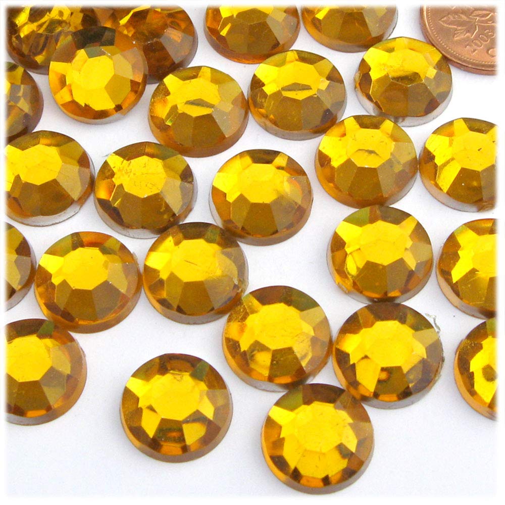 1,000pc 14mm Round Peridot Light Green Rhinestones for DIY Crafts, Jewelry Making, Scrapbooking & Nail Art - The Crafts Outlet