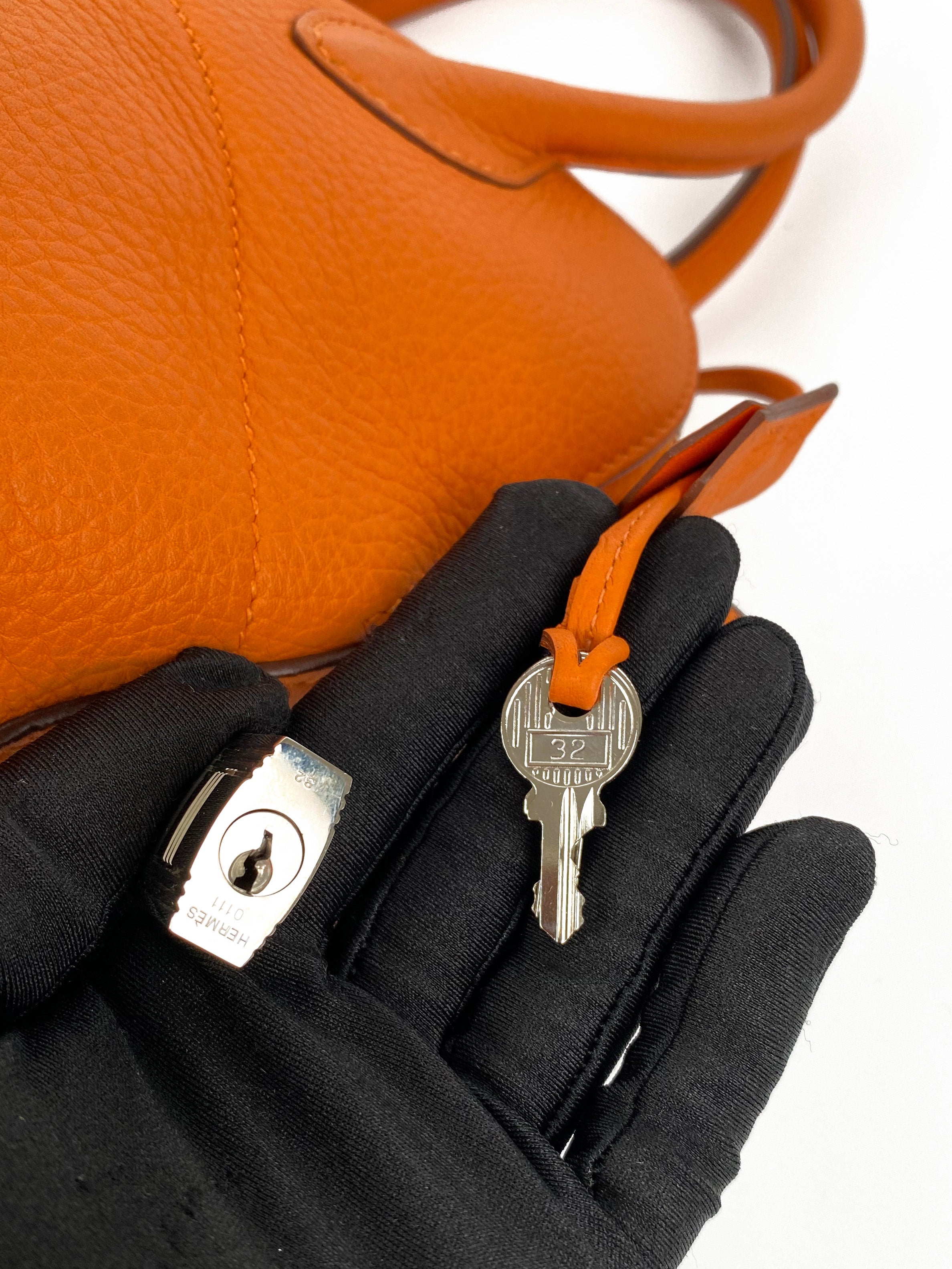 Authentic Hermes Orange Bolide 31 Leather Handbag - Luxury Tote Bag for Women, Perfect for Work, Travel & Everyday Use