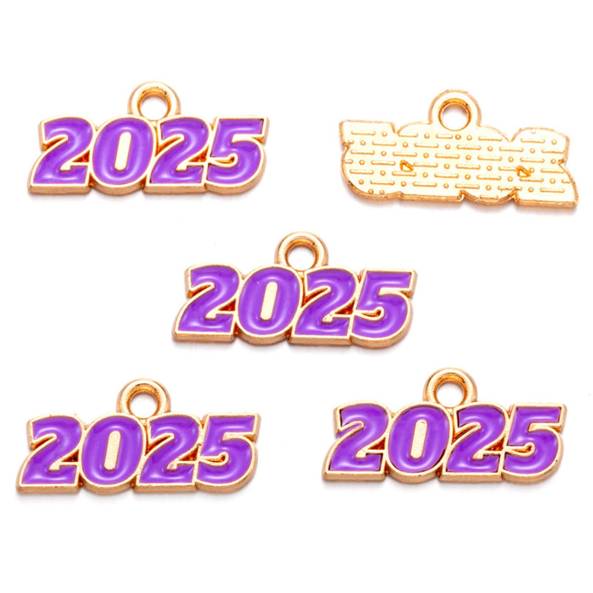 35pcs 2025 Metal Alloy Number Charms for Jewelry Making - Pendants for Earrings, Necklaces & Bracelets - DIY Craft Supplies for New Year 2025 Jewelry Projects
