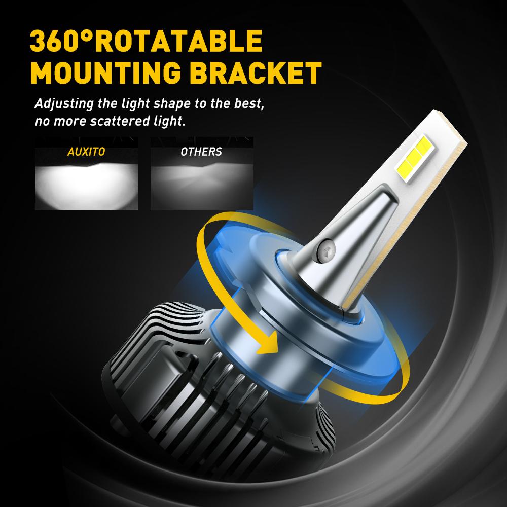 Brightest H7 LED Bulb 16000LM 6500K Xenon White - Super Bright Headlight Upgrade for Cars, Trucks, SUVs & Motorcycles - Perfect for Night Driving & Off-Road Adventures