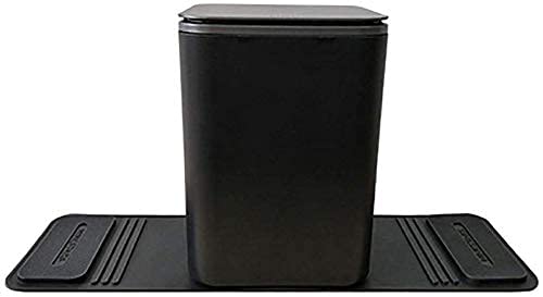 Universal Car Trash Can - Portable Automotive Leak-Proof Vehicle Garbage Bin with Recycle Bag (6x6x8 inch) - Ideal for Road Trips, Commuting & Keeping Your Car Clean
