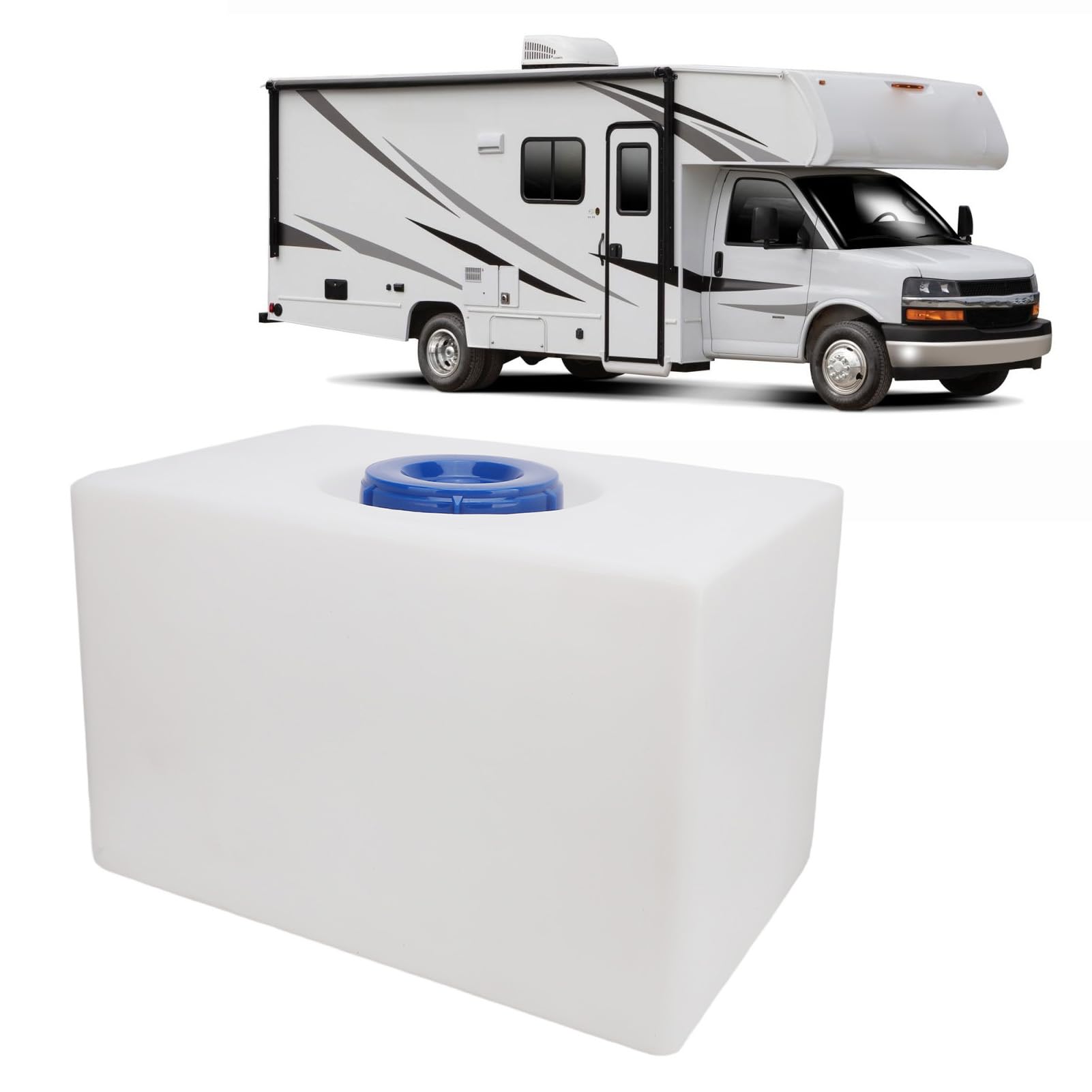 16 Gallon RV Water Storage Tank - Leak Proof Water Container for Camping, RV, Boat & Yacht | Portable Water Holding Solution for Outdoor Adventures, Emergency Preparedness & Off-Grid Living