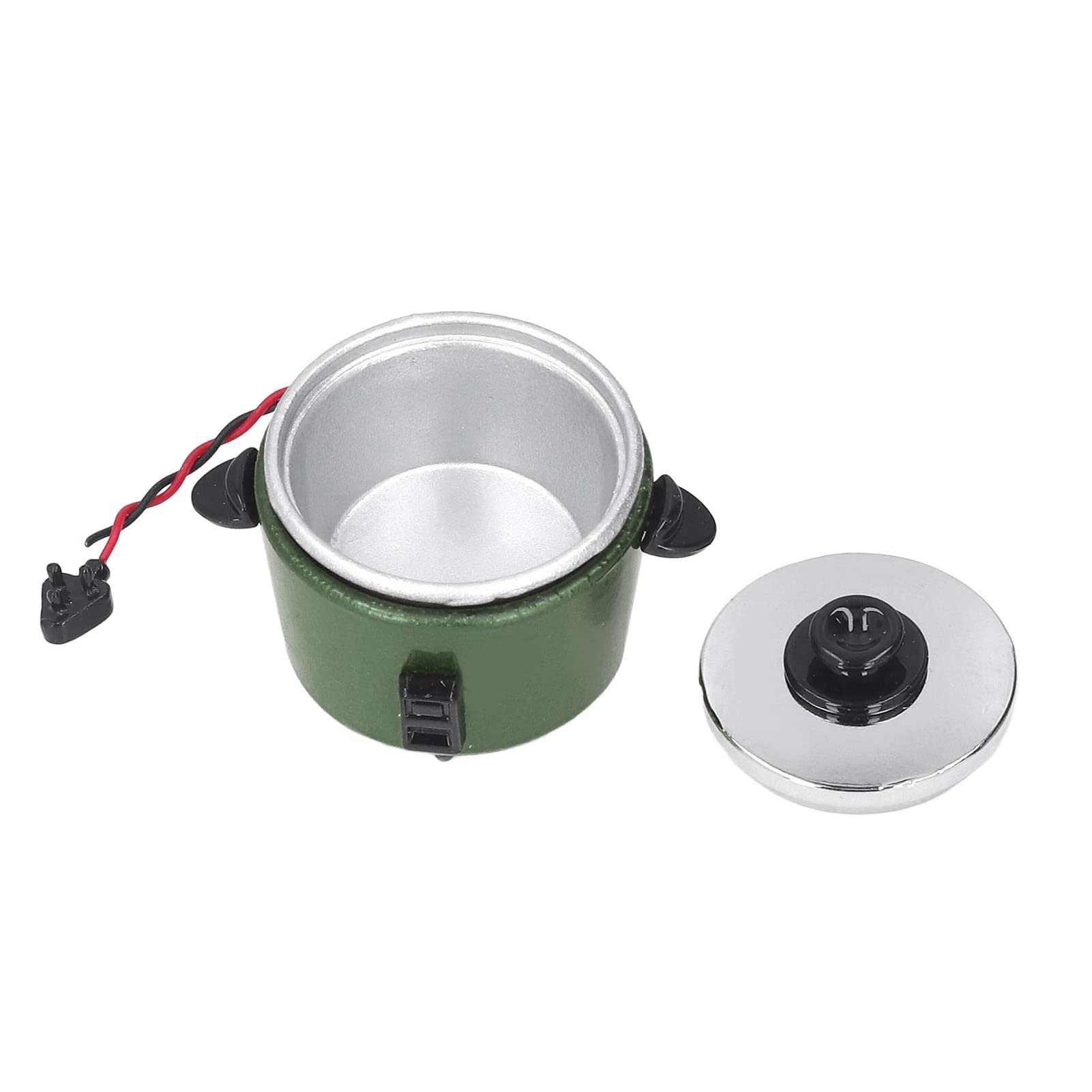 Mini Rice Cooker Toy for Kids - Pretend Play Kitchen Appliance Enhances Imagination | Perfect for Dollhouse & Role-Playing Games (Green)