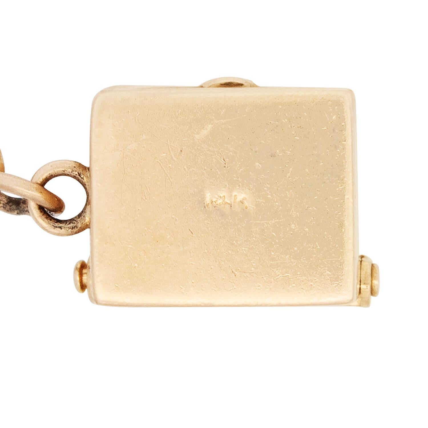 Vintage 14k Gold Deck of Playing Cards Charm Pendant - Perfect for Necklace, Bracelet & Jewelry Making - Casino Night, Poker Party & Card Game Lover Gift