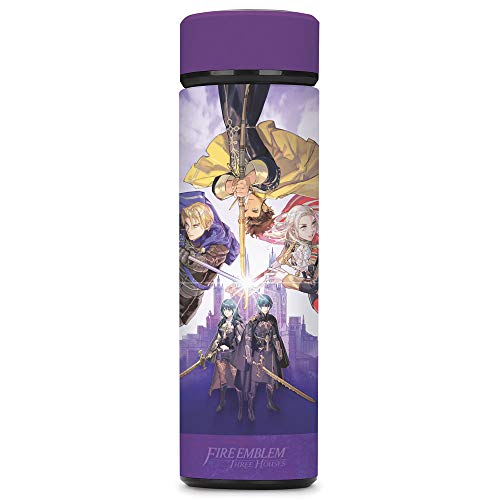 Fire Emblem: Three Houses Vacuum Insulated Stainless Steel Water Bottle - 17oz (500ml) - Leakproof & Sweatproof - Perfect for Gaming, Travel & Outdoor Activities