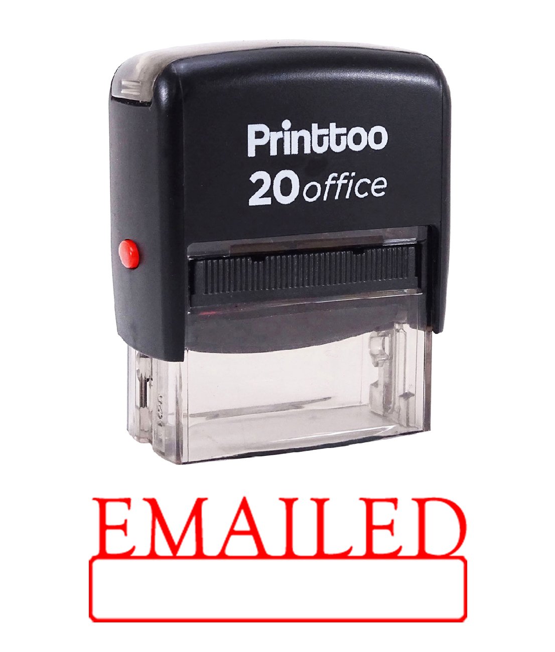 Custom Self Inking Rubber Stamp for Office - Personalized Address Stamp with Red Ink | Perfect for Business Mail, Document Signing & Home Office Use