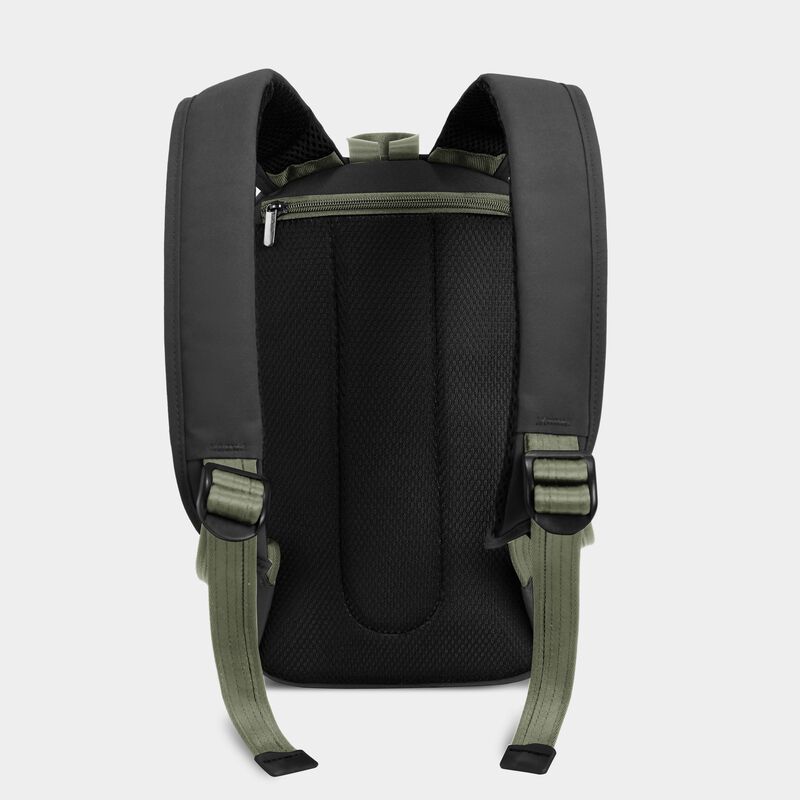 Travelon The Voyages Anti-Theft Small Backpack with XL Water Bottle Pocket - Secure Travel Daypack for Commuting, Hiking & Urban Exploration