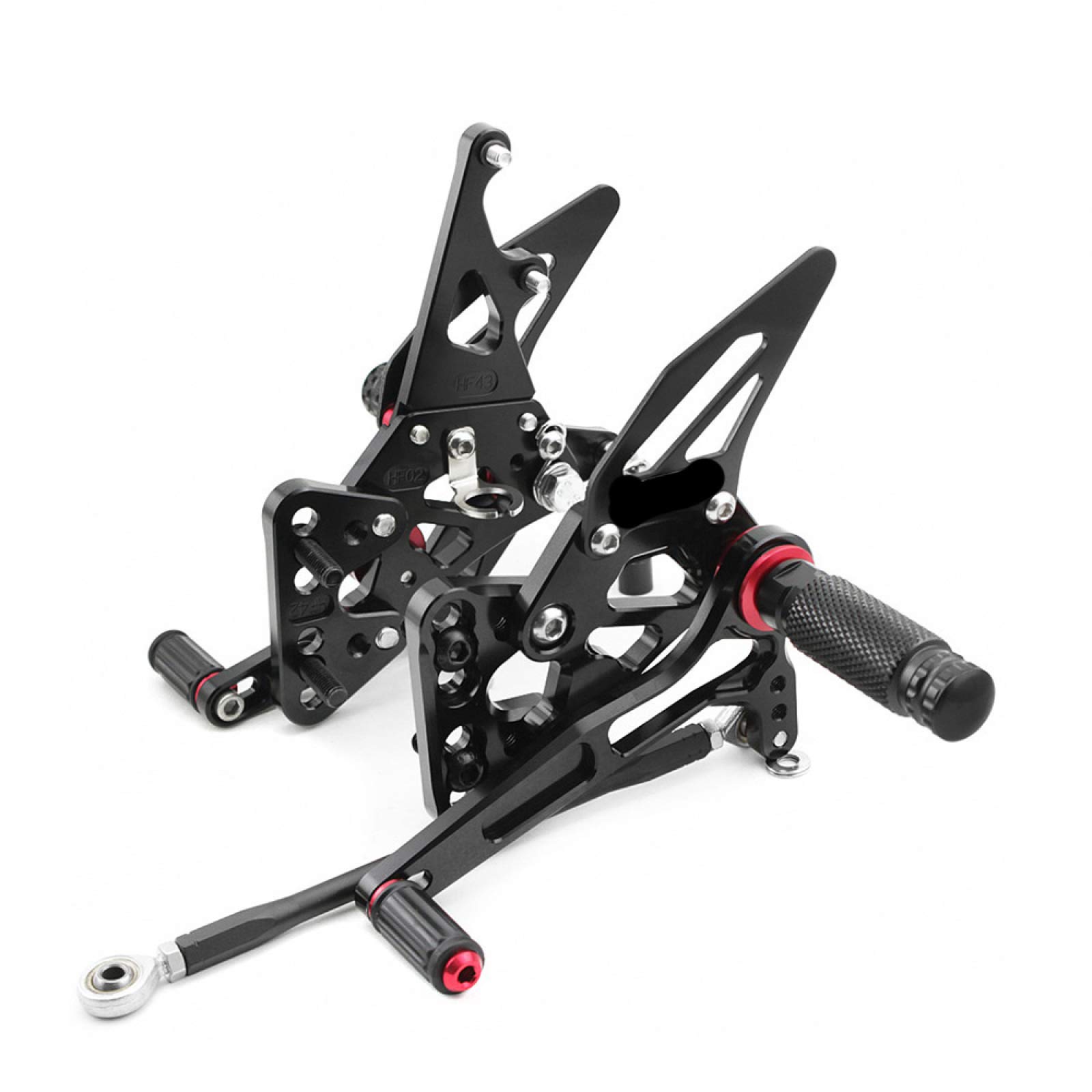 Suzuki GSX-R1000 GSXR1000 2005-2006 CNC Aluminum Adjustable Rearset Foot Pegs - Motorcycle Racing Footrest Pedals for Enhanced Control & Comfort - Perfect for Track Days & Performance Riding