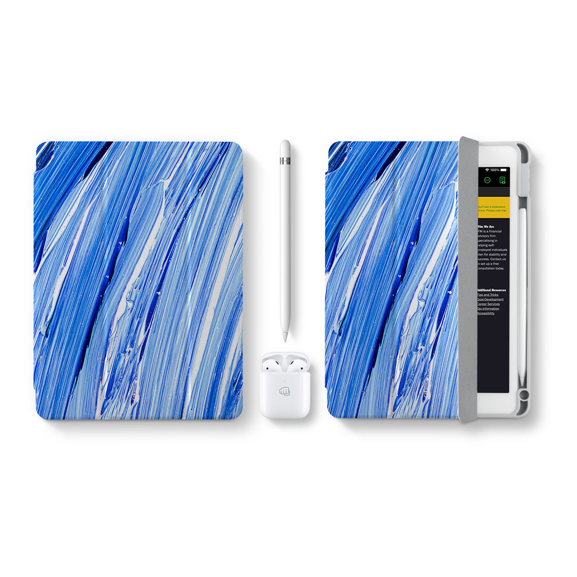 Premium 360° Rotating iPad Case - Shockproof & Lightweight Protective Cover for iPad Pro/Air/Mini - Perfect for Work, Travel & Home Use