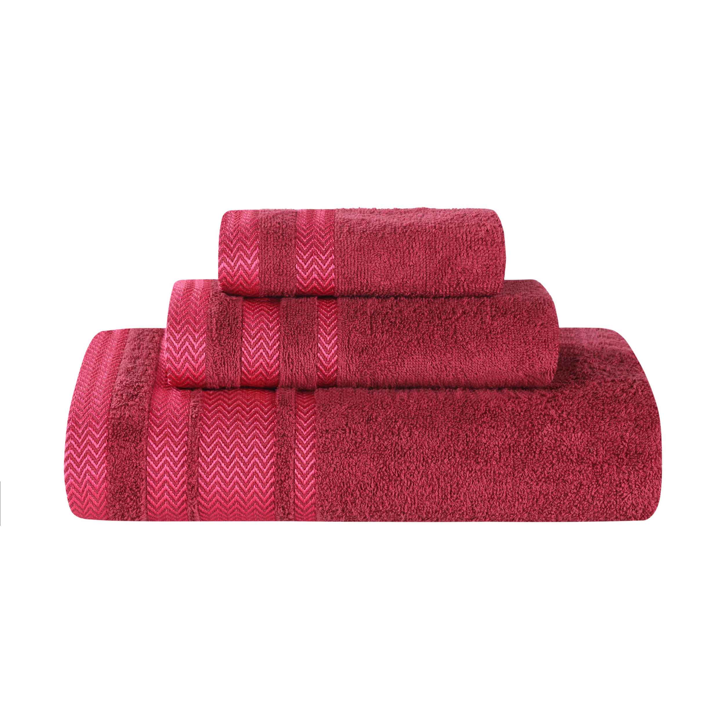 Premium Hays Cotton Medium Weight 3-Piece Bath Towel Set - Soft & Absorbent for Spa, Gym, and Home Use
