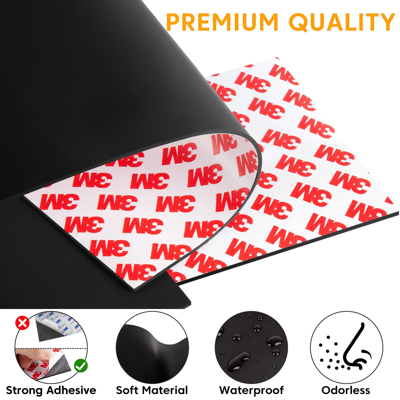 Non-Slip Furniture Pads for Hardwood Floors - Self-Adhesive Silicone Grippers for Chairs, Tables, Electronics & Appliances - 4