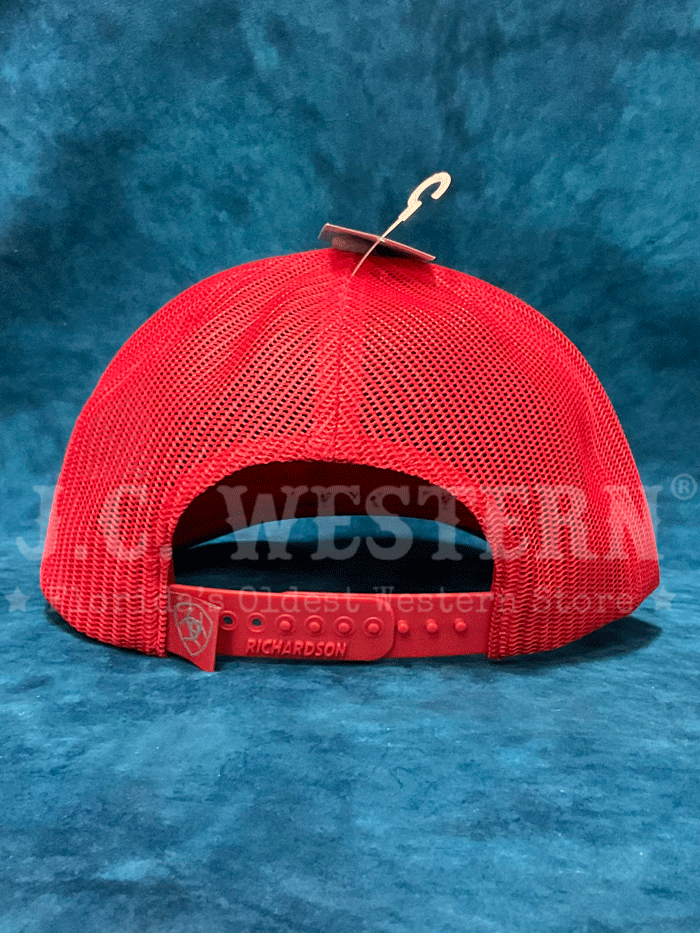 Ariat A300082664 Bucking Bronco Cap - Black & Red Cowboy Hat for Men & Women | Perfect for Rodeo, Horseback Riding & Outdoor Adventures