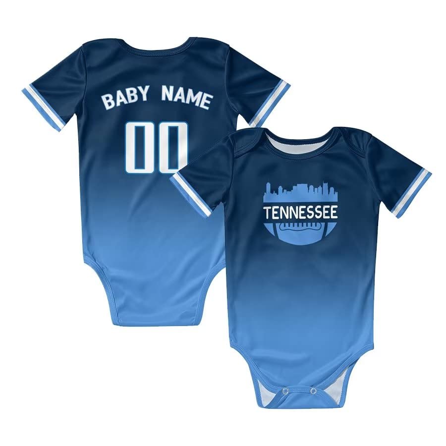 Personalized Baby Football Jersey with City Skyline Design - Custom Name & Number for Boys & Girls - Perfect Gift for Football Fans - Ideal for Game Days, Birthday Parties & Photo Shoots