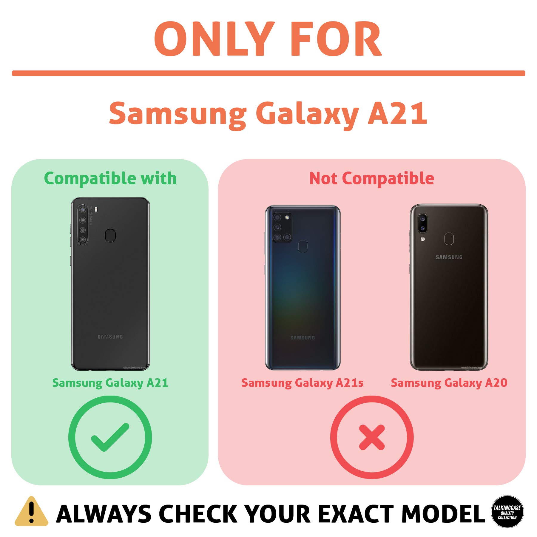 Clear TPU Phone Case for Samsung Galaxy A21 SM-A215U - Gameboy Print Lightweight Flexible Soft Touch Anti-Scratch Protective Cover | Designed in USA | Perfect for Gaming, Daily Use & Travel Protection