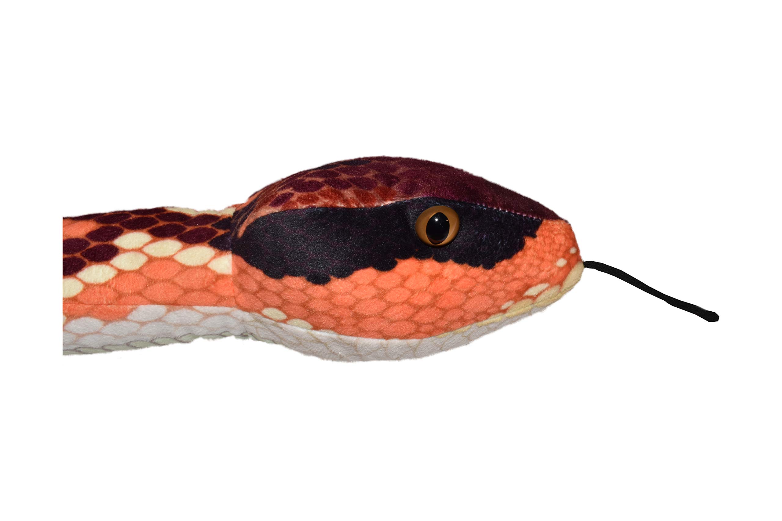 Wild Republic 54-Inch Eastern Cottonmouth Snake Plush Toy - Realistic Stuffed Animal for Kids, Reptile Lovers & Unique Gifts | Perfect for Birthday Presents, Room Decor & Educational Play