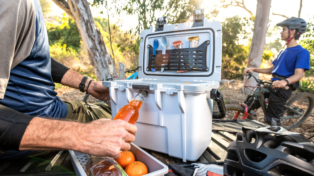 14QT Personal Cooler - Portable Mini Fridge for Home, Office, Dorm & Travel - Compact Cooling Solution for Drinks, Snacks & Beauty Products