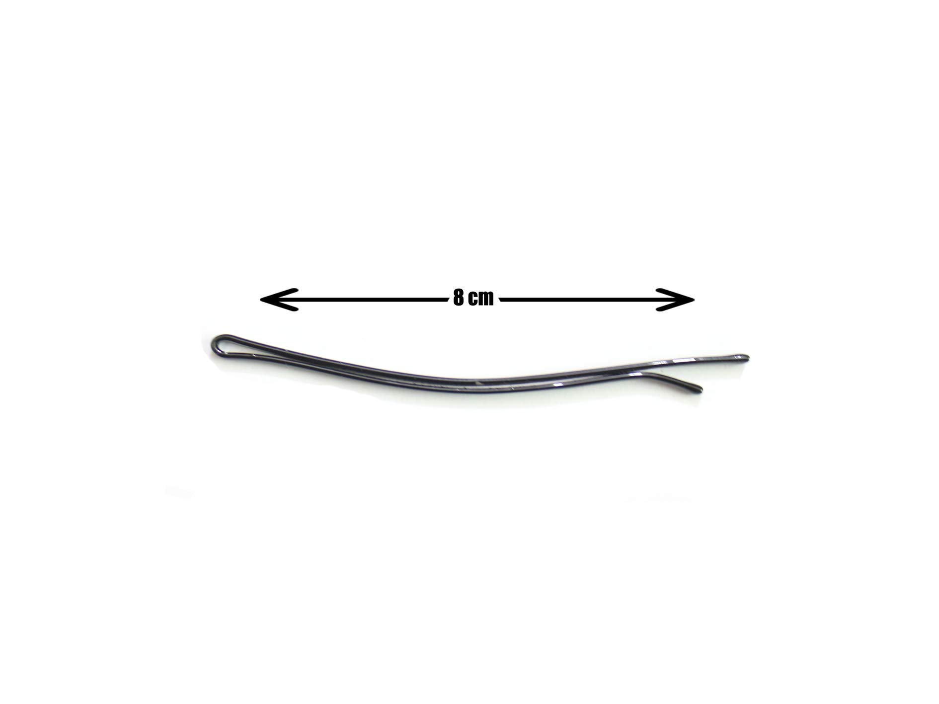 Kalaneet Metal Black Bob Pins 36pcs - 8cm Hair Clips for Women, Strong Hold Hairpins for Styling, Updos & Braids - Perfect for Daily Use, Weddings & Special Occasions