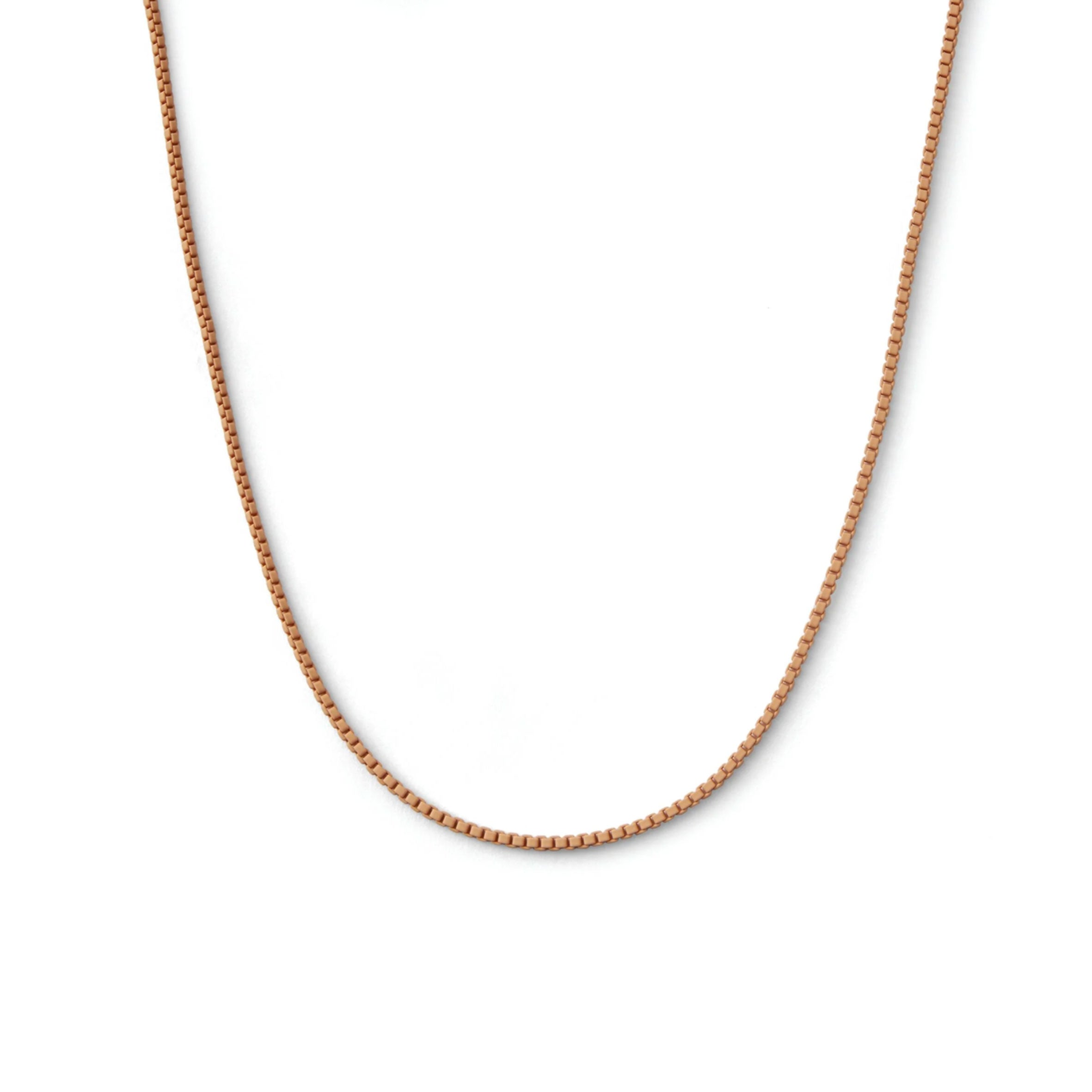 Premium Plastic Beaded Chain Necklace - Salted Caramel Color for Women | Trendy Layering Jewelry for Casual Outfits, Date Nights & Office Wear