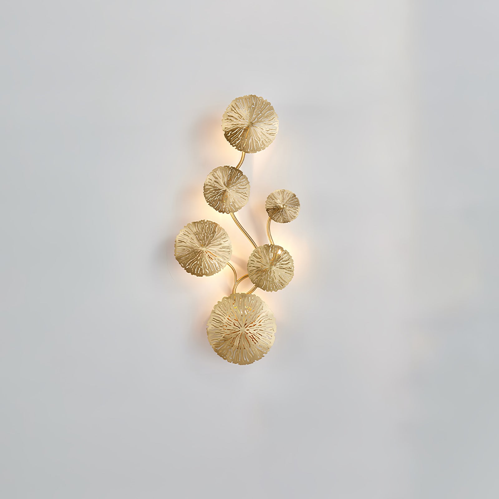 Lotus Leaf Wall Sconce Light Fixture - Modern Boho Leaf Shaped Wall Lamp for Living Room, Bedroom, or Hallway - Perfect for Home Decor and Ambient Lighting