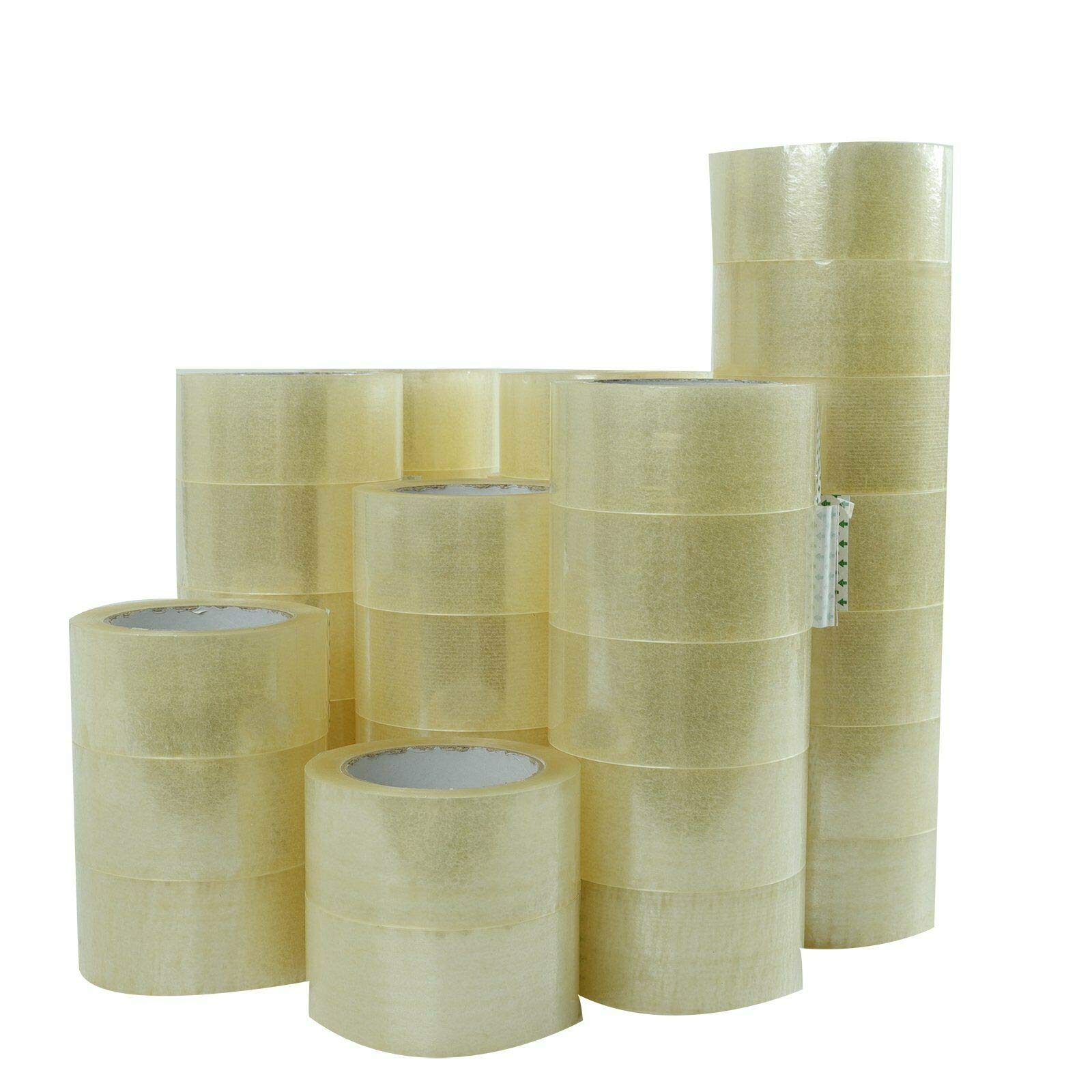 BM Clear Packaging Shipping Tape, 2-Inch x 110 Yards, 36 Rolls - Strong Adhesive for Secure Box Sealing - Perfect for Moving, Shipping & Storage (Includes Bonus Blades)