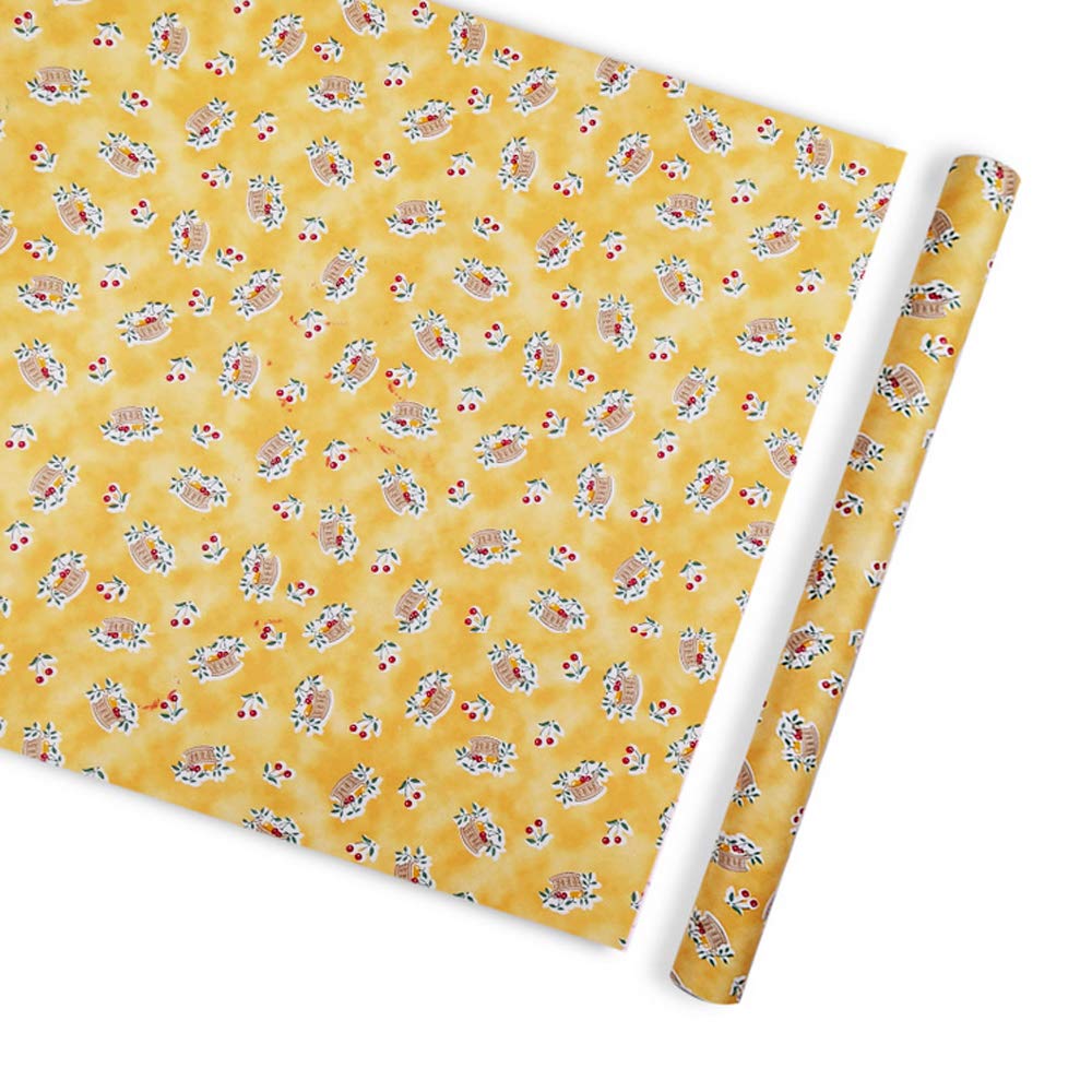 Yifely Self-Adhesive Cherry Drawer Liners - Waterproof Shelf Liner Paper for Desks, Nightstands & Cabinets (17.7 x 9.8 Inch) - Protect Furniture from Scratches & Stains | Perfect for Home Office, Kitchen & Bedroom Organization