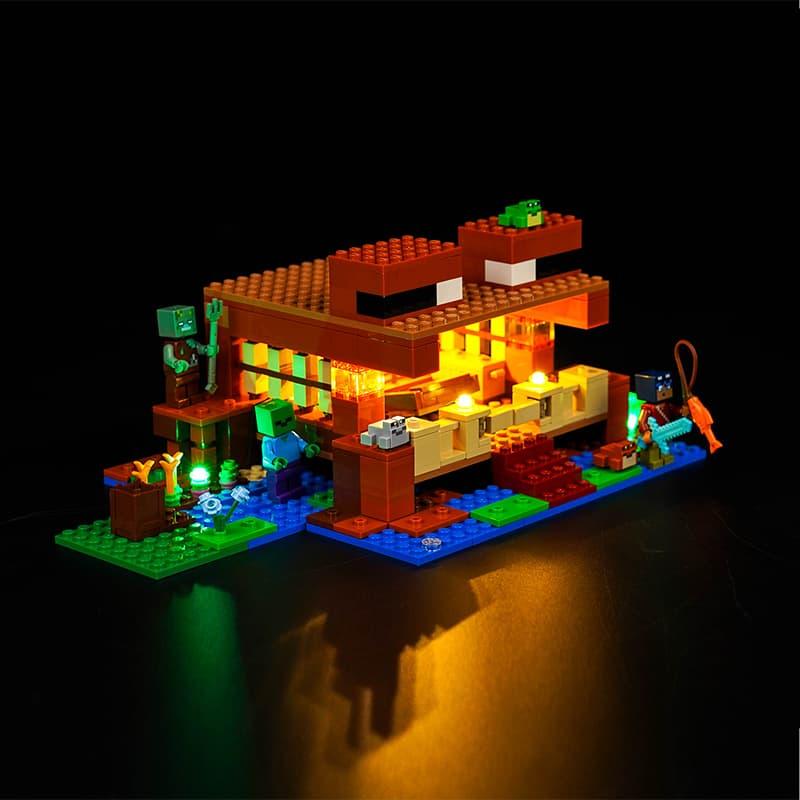 LEGO Minecraft The Frog House 21256 Light Kit - DIY Building Blocks Lighting Set for Display & Night Light - Perfect for LEGO Fans, Home Decor, and Gaming Room Ambience