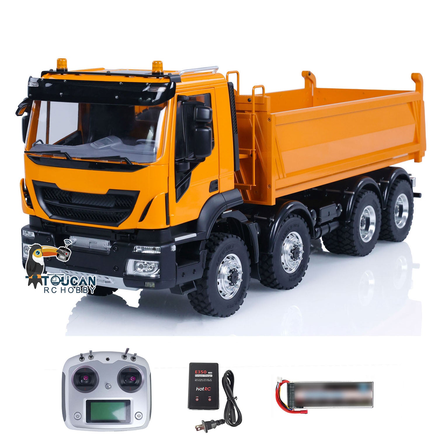 1/14 LESU 8X8 Metal RC Hydraulic Dump Truck - Remote Control Tipper Dumper with Realistic Simulation for Hobbyists | DIY Model Car Kit (PNP/RTR) | Perfect for Construction Site Play & Off-Road Adventure