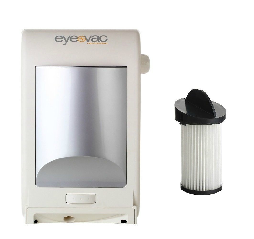 EYE-VAC PRO White Professional Automatic Touchless Stationary Vacuum VA-51003X - Hands-Free Home & Office Cleaning Solution for Pet Hair, Dust & Debris