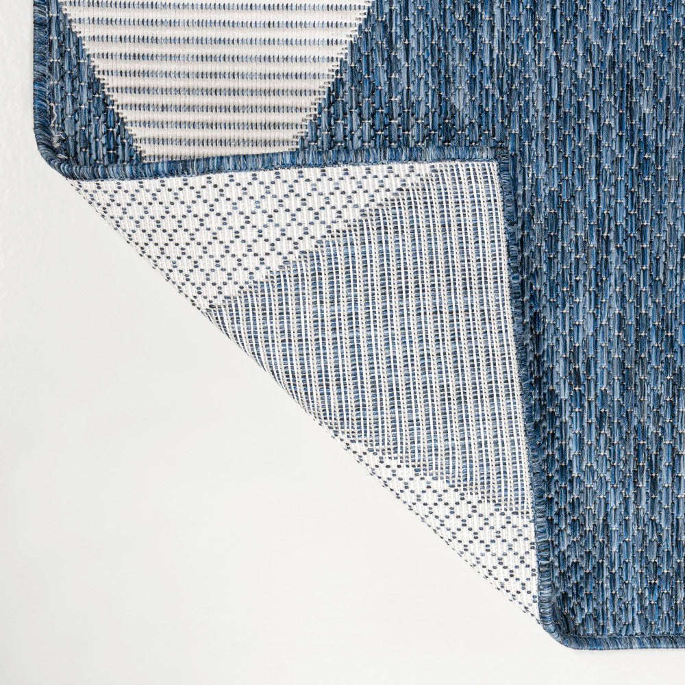 Odette Modern Geometric Abstract Two-Tone Indoor/Outdoor Area Rug - Perfect for Living Room, Bedroom, Patio & Office Decor