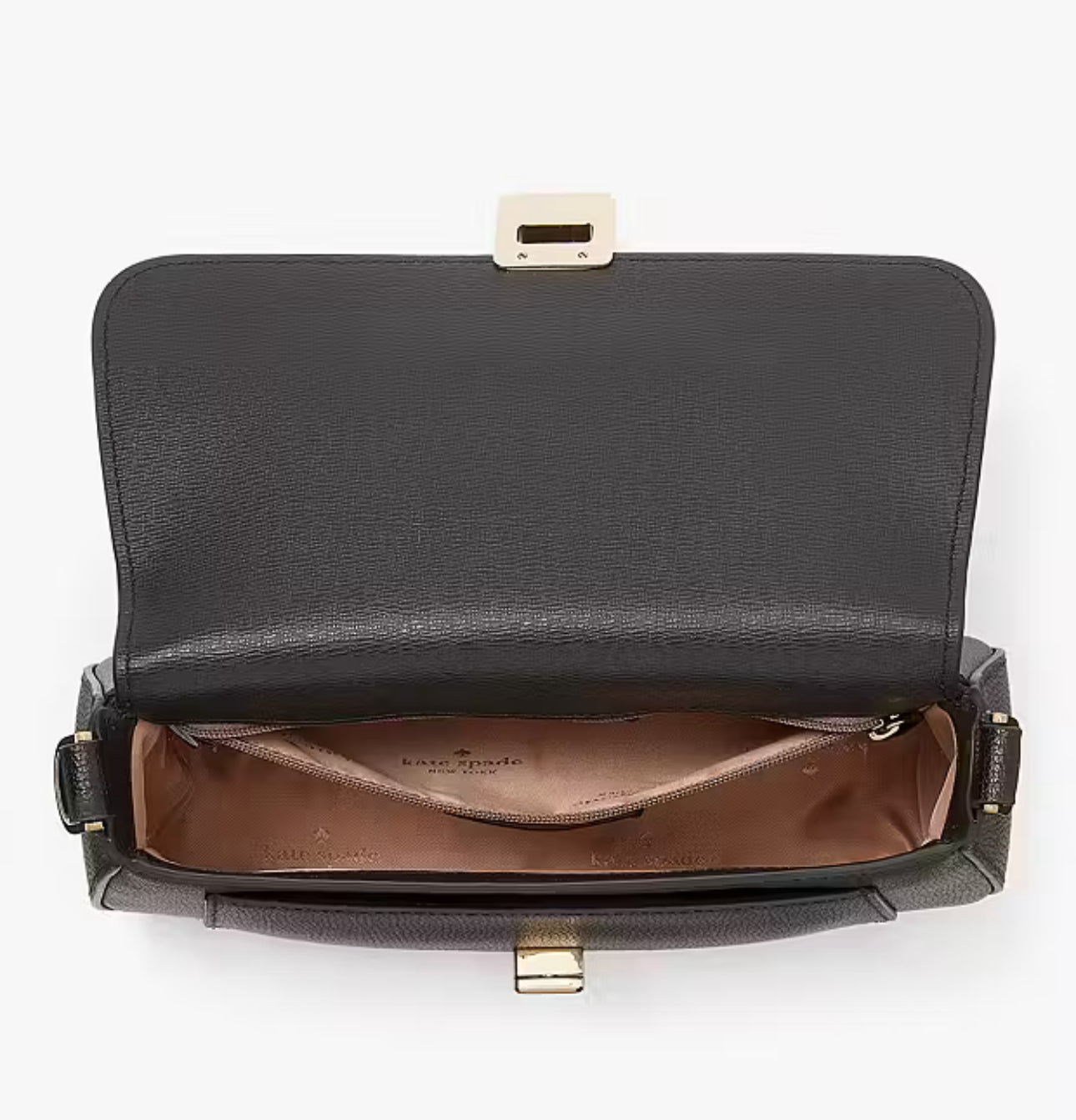 Kate Spade Phoebe Small Flap Leather Crossbody Bag - Black Genuine Leather Purse for Women | Perfect for Work, Travel & Everyday Use