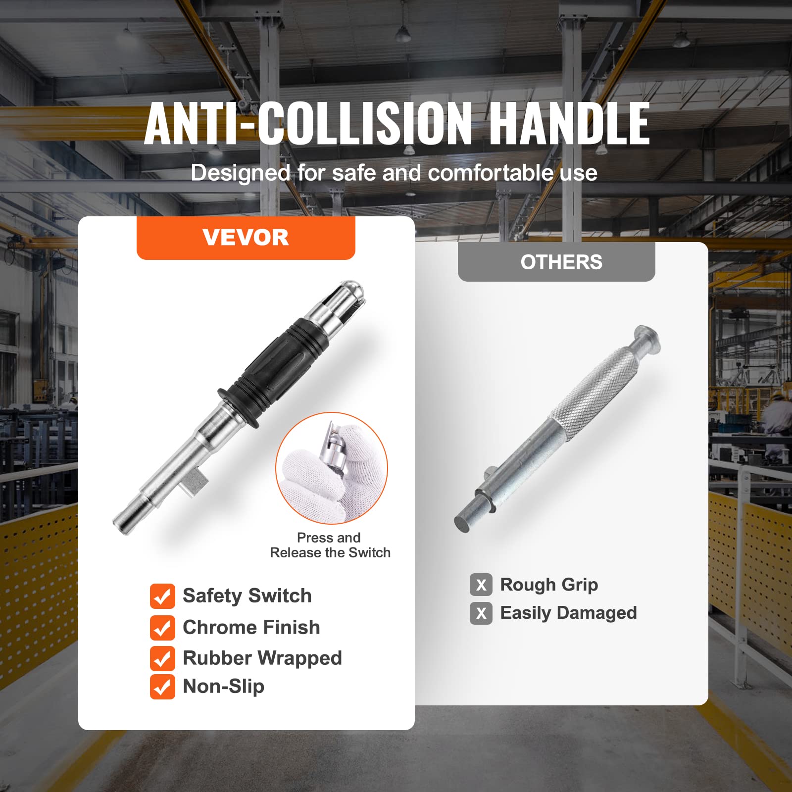 VEVOR 660lbs/300kg Heavy Duty Permanent Magnetic Lifter with Quick Release - Neodymium & Steel Construction for Hoists, Shop Cranes, Steel Blocks & Boards - Ideal for Construction, Manufacturing & Warehouse Lifting Operations