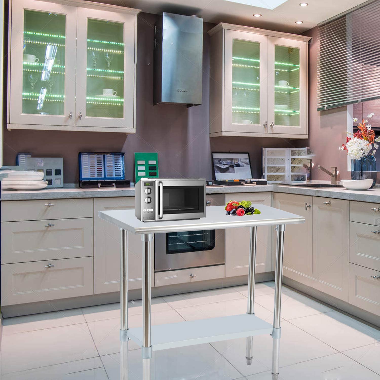 Stainless Steel Work Table with Undershelf - 30