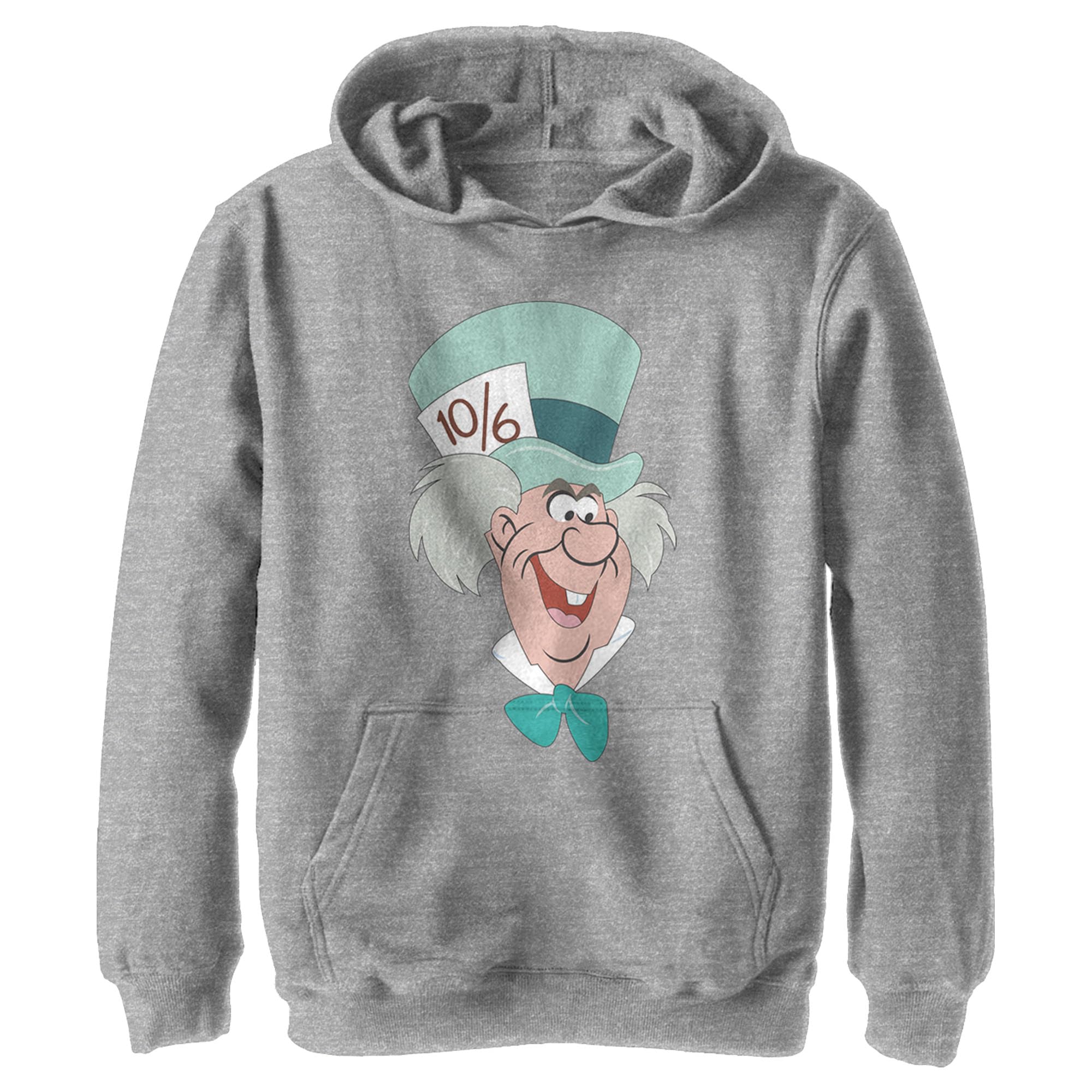 Disney Boys' Mad Hatter Big Face Hoodie - Cute & Cozy Pullover Sweatshirt for Kids | Perfect for Halloween Costumes, Disney Themed Parties & Winter Outfits