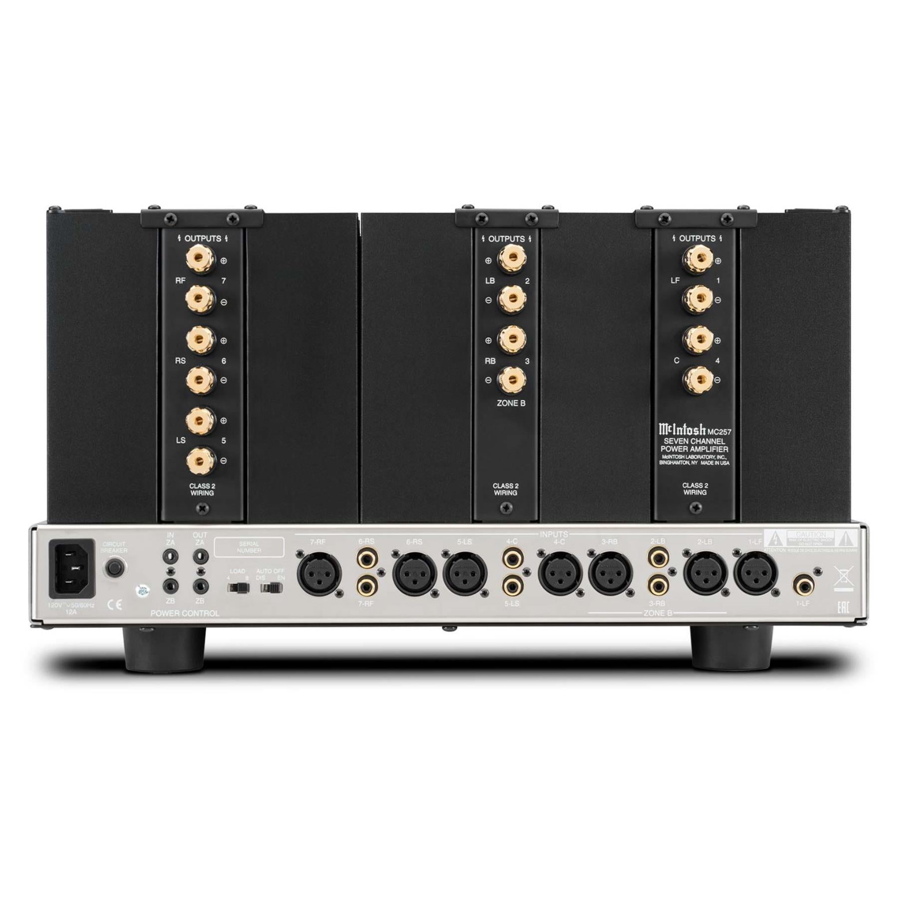 McIntosh MC257 7-Channel Solid State Power Amplifier - High-Performance Home Theater & Audio System for Immersive Movie & Music Experience