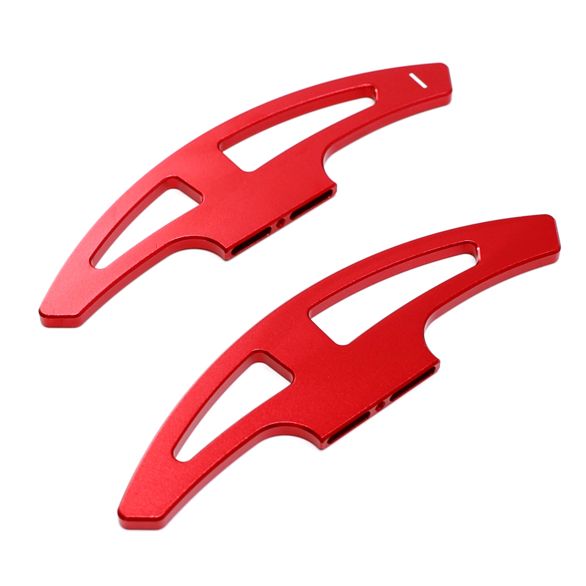 High-Performance CNC Red Aluminum Steering Wheel with Larger Paddle Shifters - Compatible with BMW EXX M3 M6 X5M X6M - Perfect for Racing & Street Driving