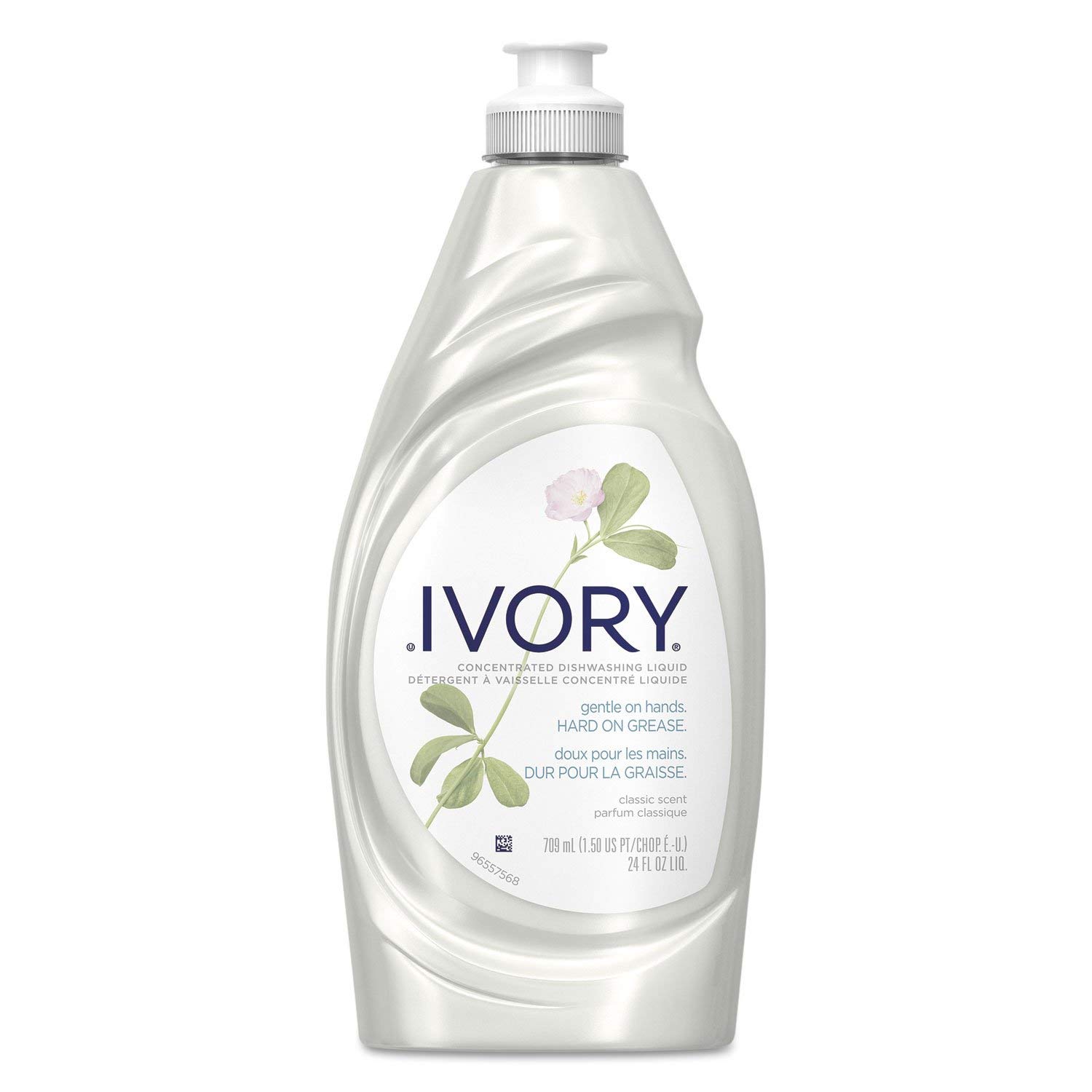 Ivory Dish Detergent Liquid Soap - Classic Scent, 24oz Bottle (Pack of 10) - Gentle on Hands, Tough on Grease - Perfect for Kitchen, Restaurant & Commercial Use