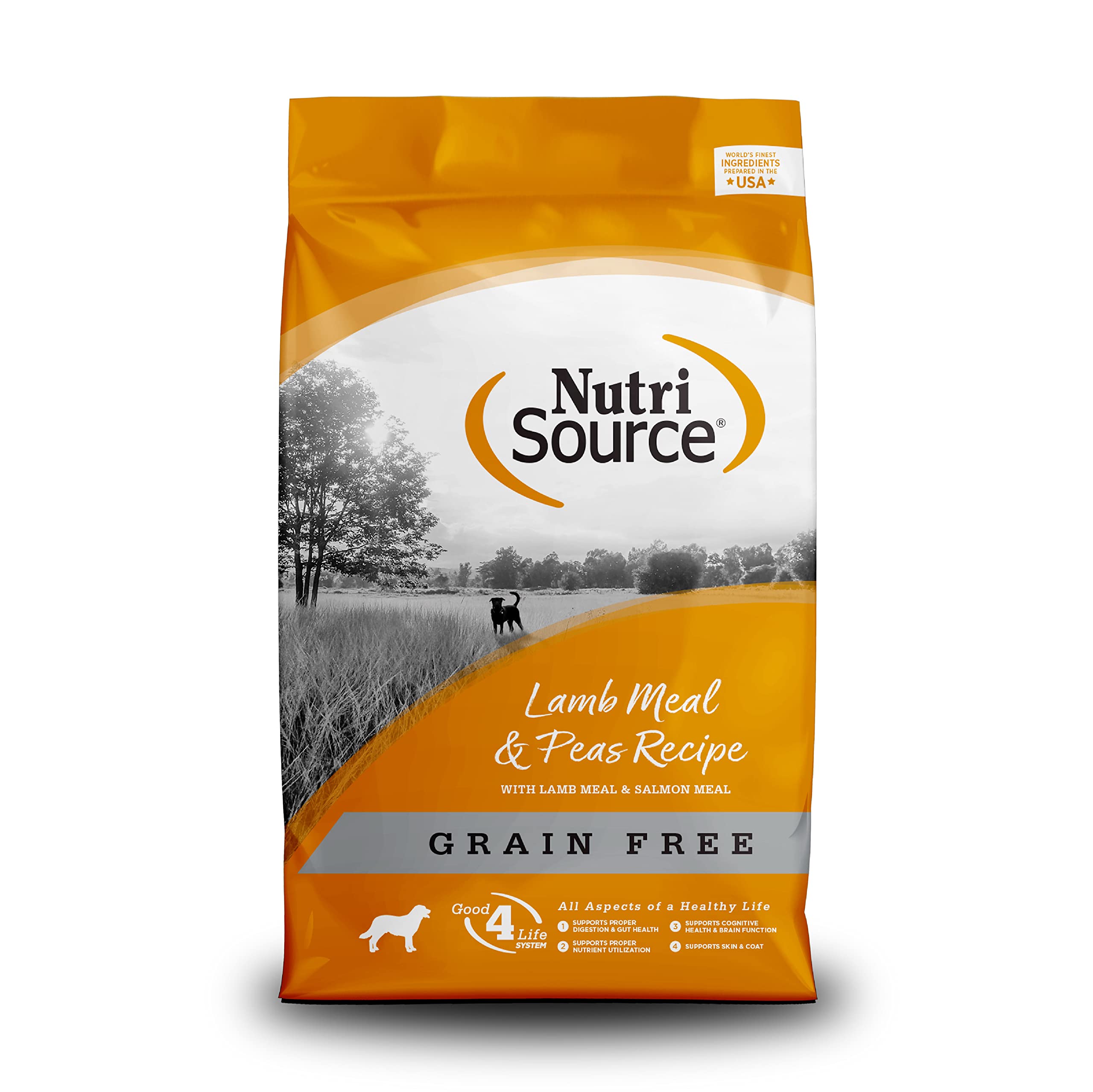 Nutrisource Grain Free Lamb Dry Dog Food by Tuffy's - 15lb Bag | High Protein, Hypoallergenic Kibble for All Life Stages - Perfect for Sensitive Stomachs & Active Dogs