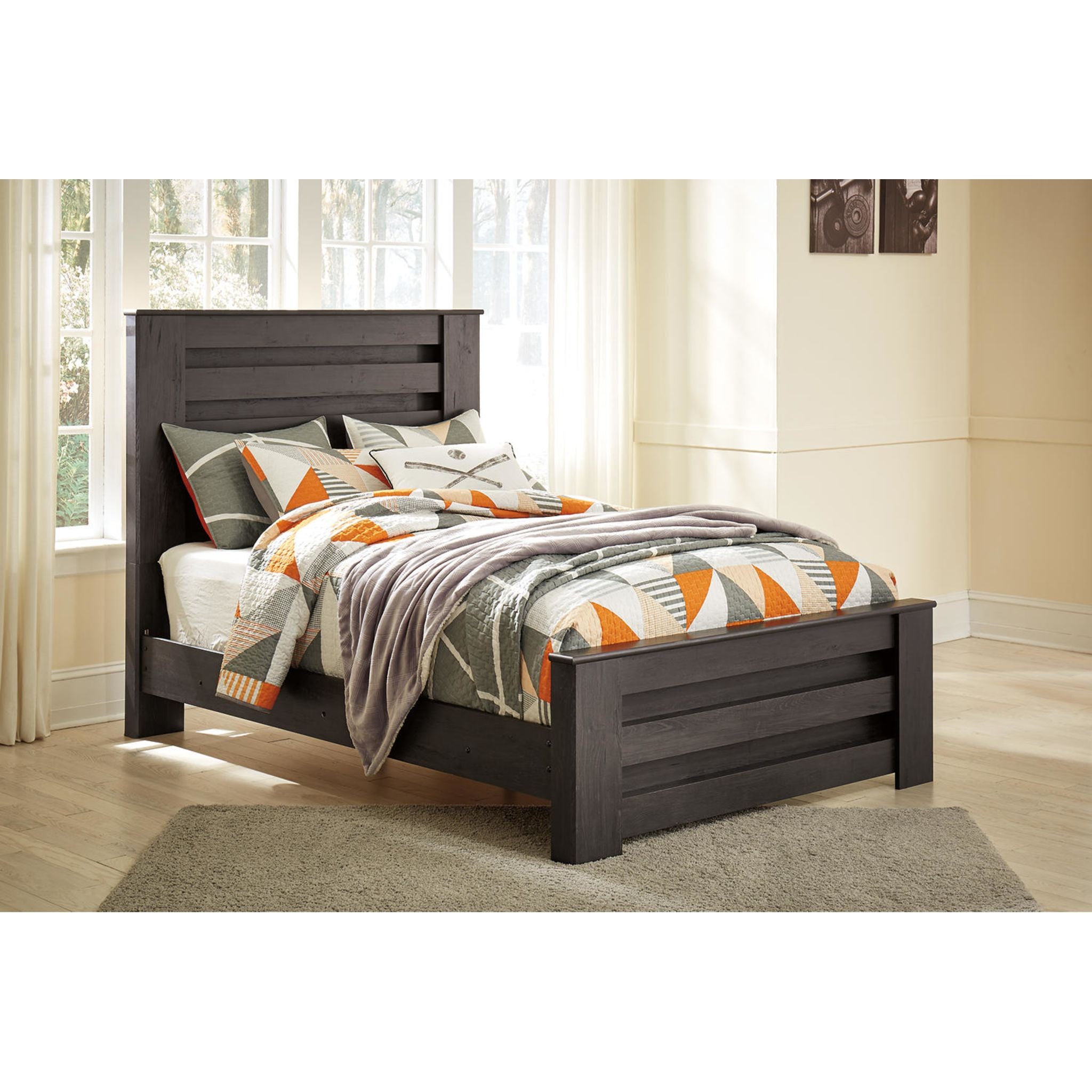 Brinxton Full Panel Headboard - Queen Size Upholstered Bed Frame Headboard with Nailhead Trim for Bedroom Decor | Modern & Elegant Design for Master Bedroom or Guest Room