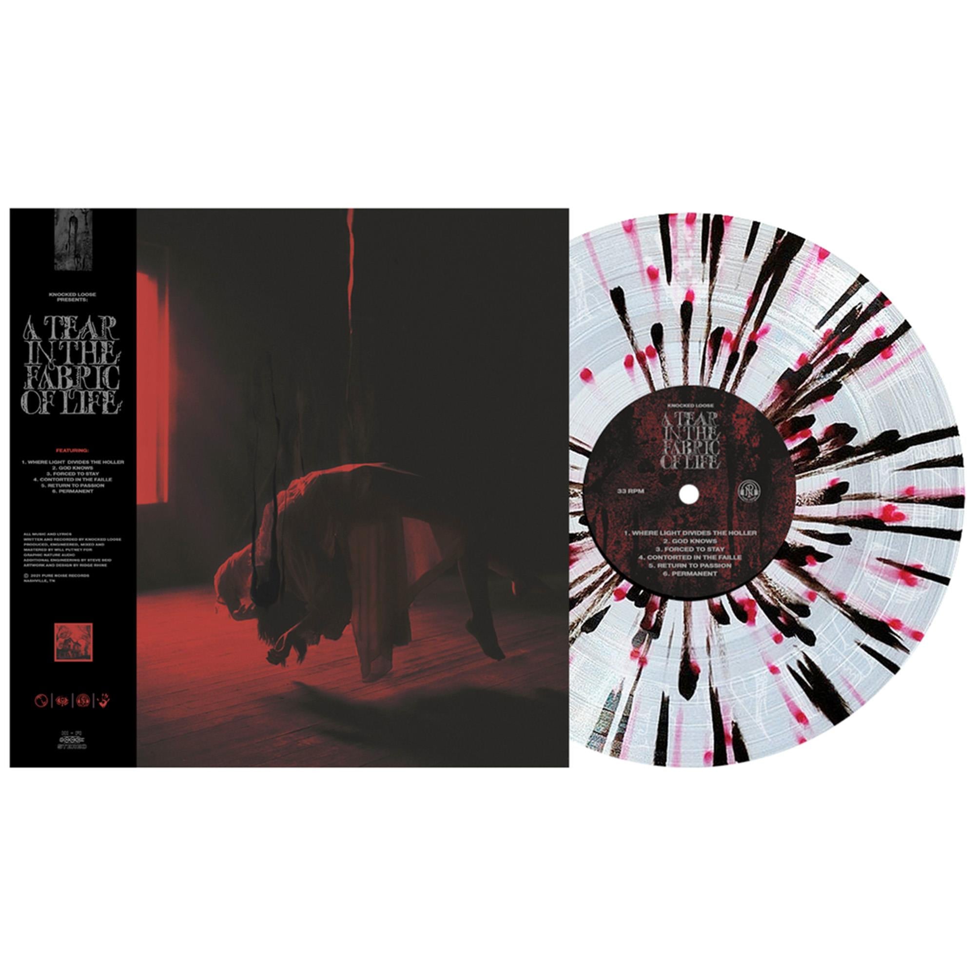 A Tear In The Fabric Of Life - Limited Edition Clear with Blood Red & Black Splatter Vinyl Record | Collectible Heavy Metal Album for Audiophiles & Music Enthusiasts | Perfect for Home Listening & Vinyl Collections